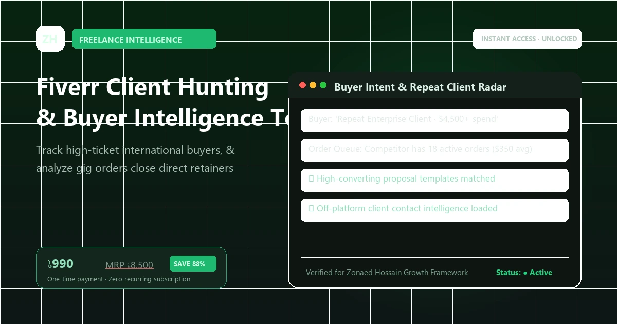 Fiverr Client Hunting & Buyer Intelligence Outreach Tool preview 1