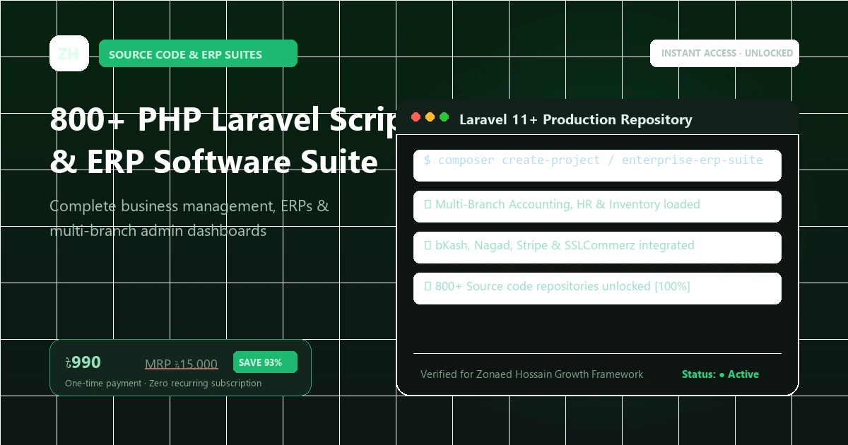 PHP Laravel Scripts and Enterprise ERP Software Suite preview